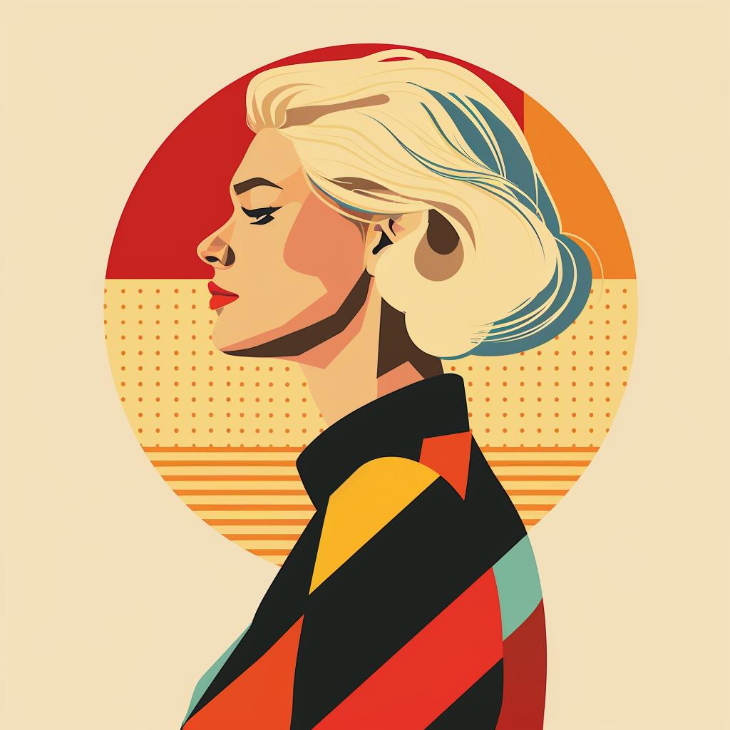 abstract  portrait  colorful  striped  stylish  hair  fashion  geometric  aesthetic  design 929542
