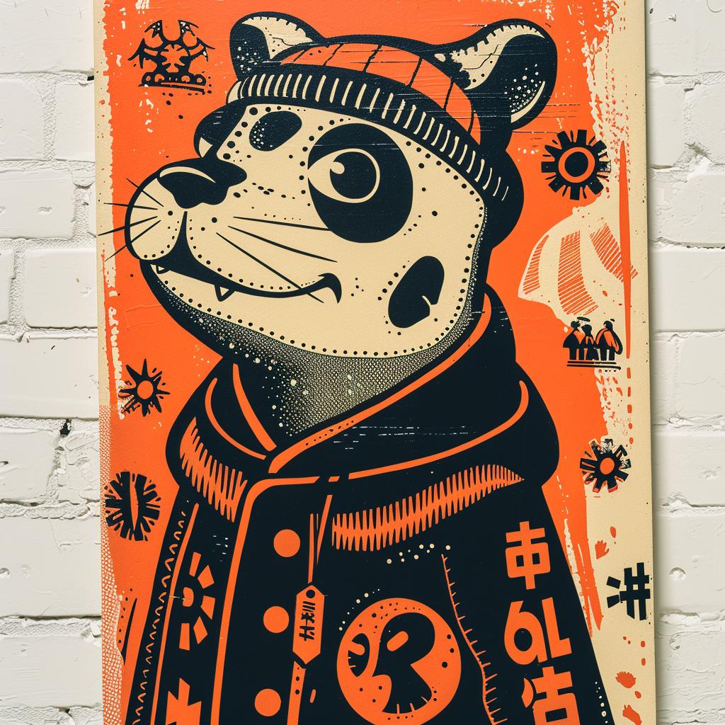 bear  jacket  street  culture  aggressive  minimal  anthropomorphic  poster  urban  cartoon 958229