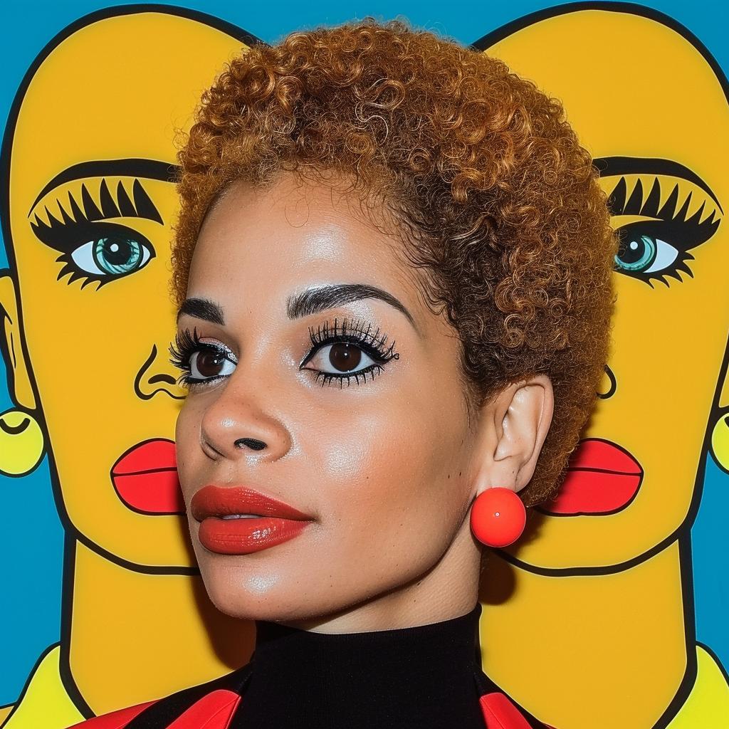 woman  African-American  short  hair  red  earrings  portrait  fashion  style  elegance 972456