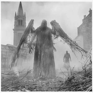 horror  photo  ghost  costume  man  1917  monochrome  spooky  figure  unseen 1037029