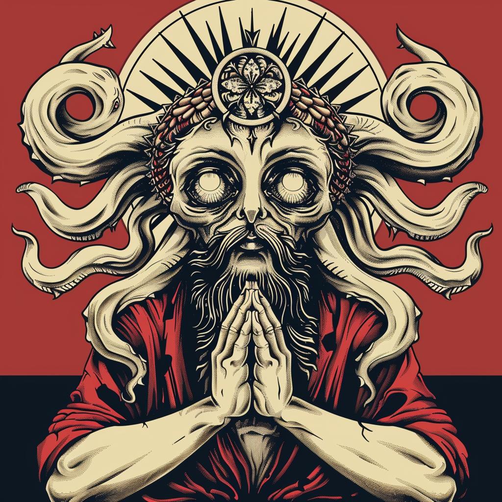 illustration  sea  god  spiritual  naturalistic  provocative  dark  occult  art  introspective 933409