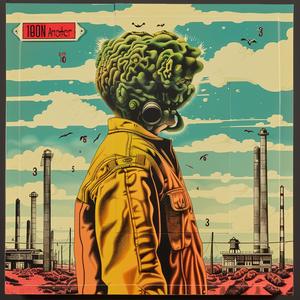 chromolithography  man  gas mask  green  surreal  illustration  environmental  art  poster  urban 1039750