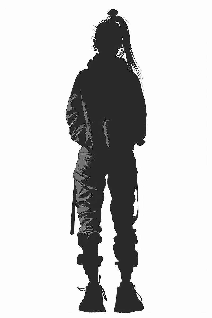 silhouette  woman  streetwear  hoodie  vector  white  modern  fashion  profile  urban 954524