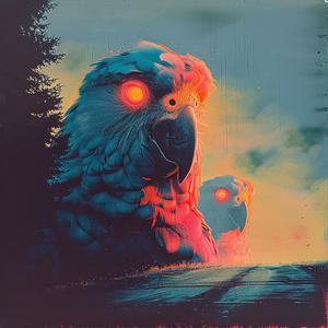 birds  glowing  eyes  chromolithography  nature  colorful  fantasy  wildlife  vibrant  detailed 1053748