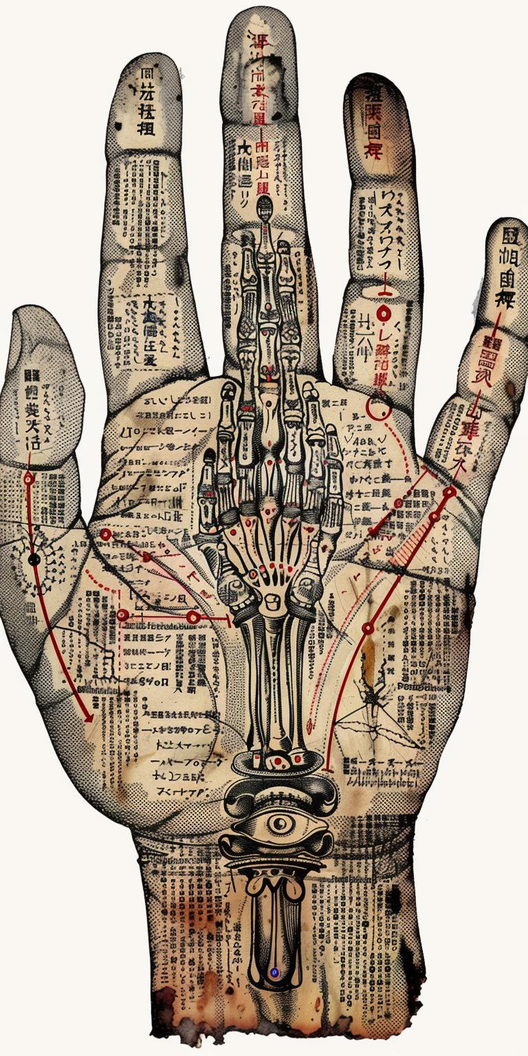 vintage  chart  hand  illustration  body  diagram  historic  educational  Chinese  art 943397