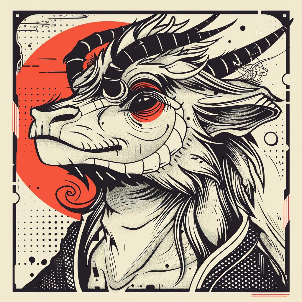 mythical  creature  goat  samurai  hybrid  fantasy  artistic  stylized  unique  design 939629