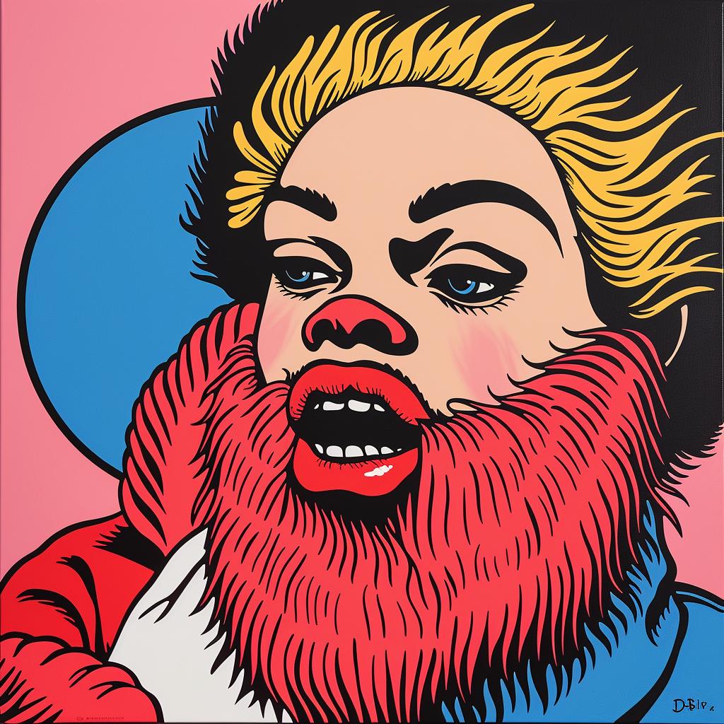 album  cover  painting  beard  red  nose  whimsical  illustration  DrSeuss  character 1024858