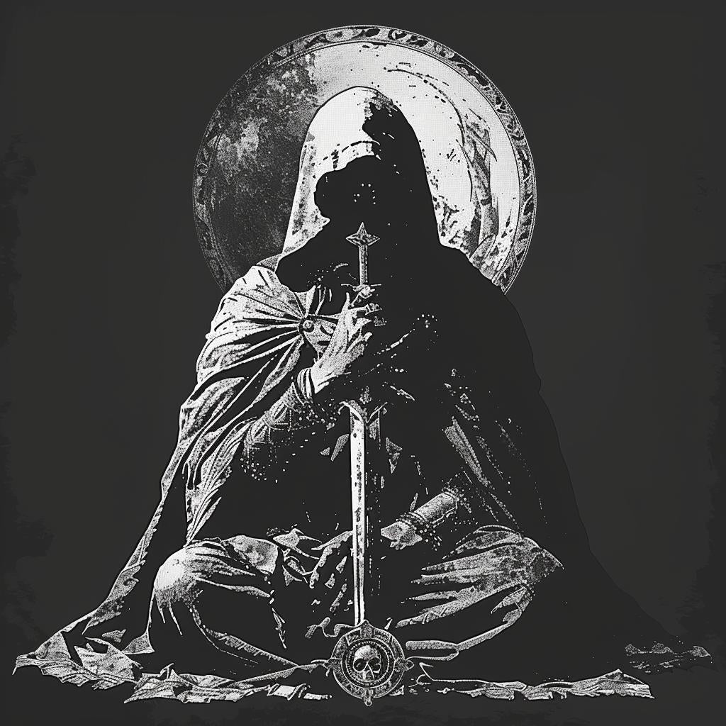 occult  horror  dark  knight  poster  symbolic  society  darkness  vintage  graphic 1035310