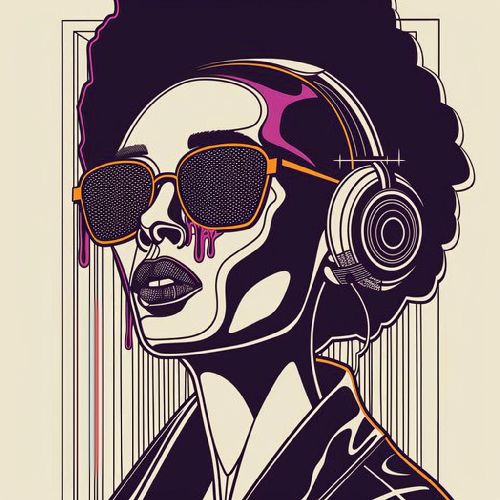 pop  art  DJ  headphones  afro  makeup  portrait  background  female  graphic 937831