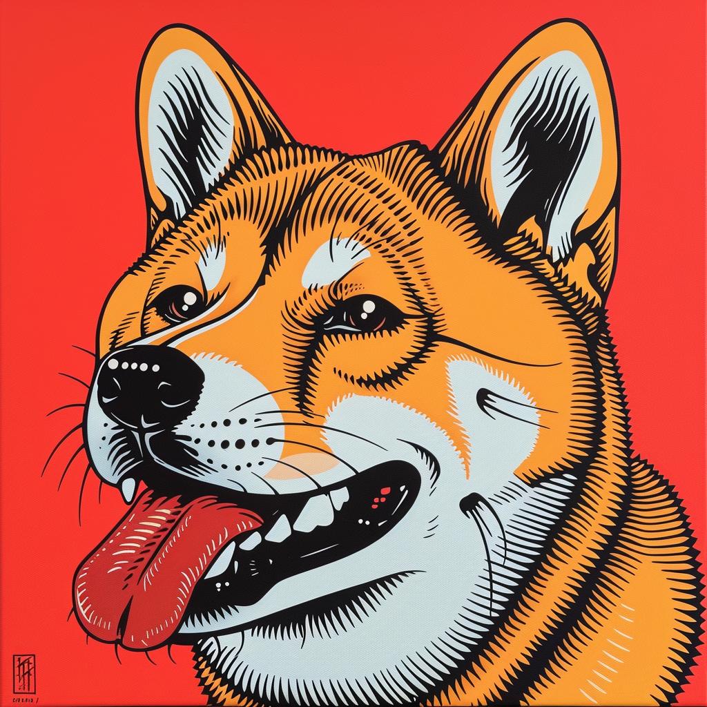 akita  dog  tongue  red  background  playful  animal  pet  canine  portrait 973730
