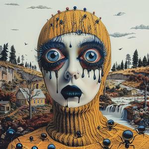 woman  blueeyed  spiders  painting  emek  surreal  mysterious  art  emotion  intriguing 1073694
