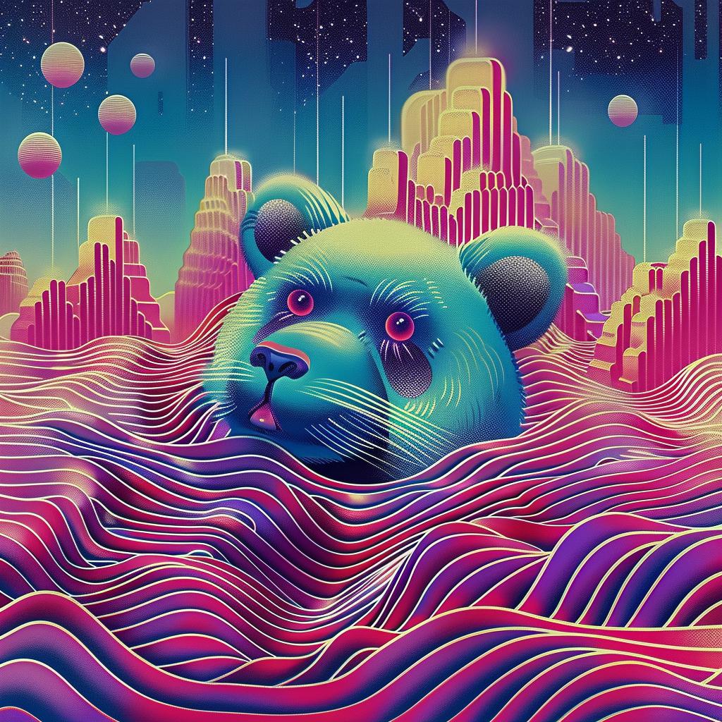 psychedelic  bear  wave  water  colorful  abstract  vibrant  nature  surreal  ocean 967559