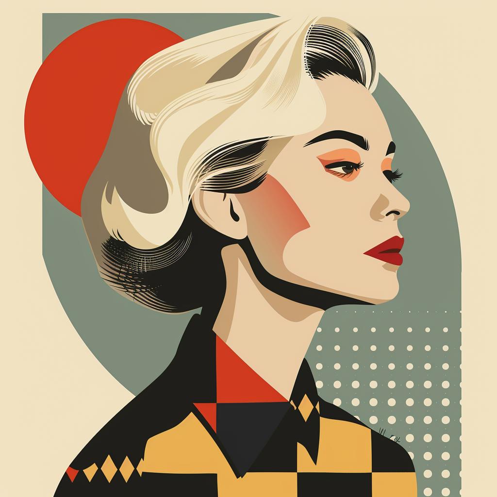 abstract  portrait  woman  minimalist  geometric  colorful  elegance  modern  stylish  illustration 929507