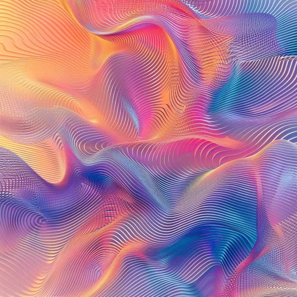 generative  art  holographic  glitch  gradient  abstract  lines  colors  modern  design 969054