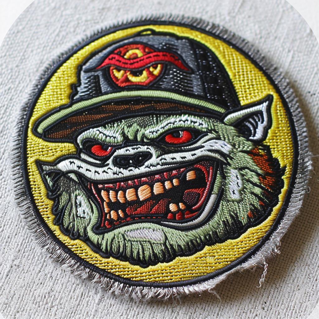 patch  cartoon  wolf  hat  chenille  stitch  contrast  minimal  design  streetwear 954663