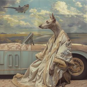 artdeco  superheroine  automobile  photography  dog  robe  contemporary  humorous  detailed  playful 1071738
