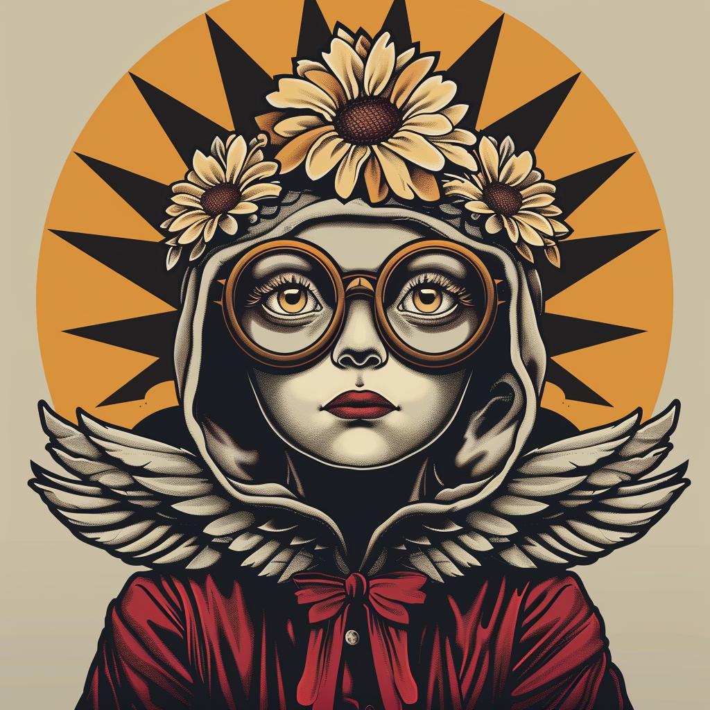 provocative  art  girl  glasses  wings  spiritual  naturalistic  dark  occult  emotion 933356