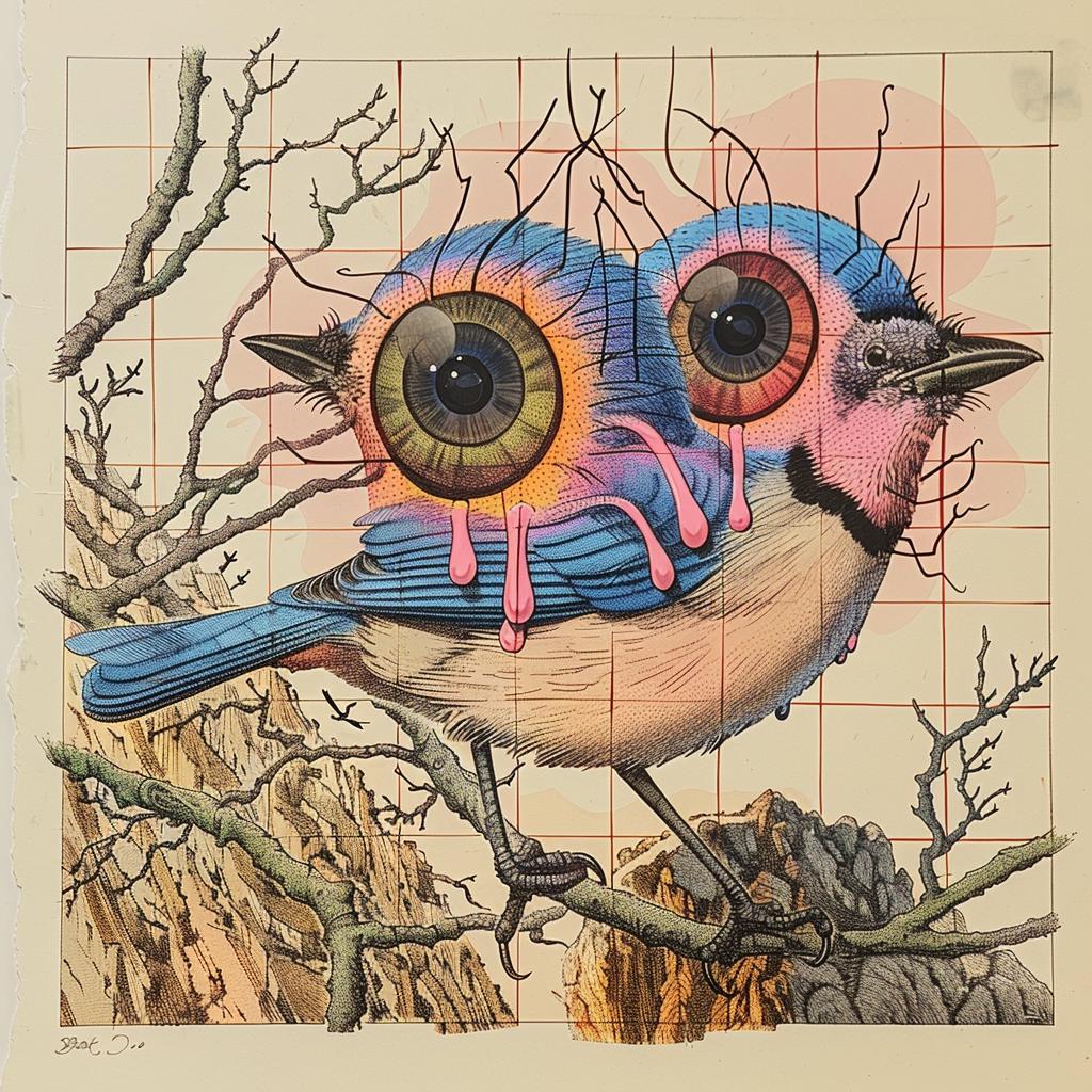 DADA  art  bird  eyes  surreal  dripping  creature  visual  highlights  unique 939417