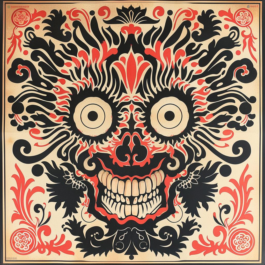 skull  design  symmetrical  artnouveau  tattoo  linocut  damask  elements  graphic  vintage 1021913