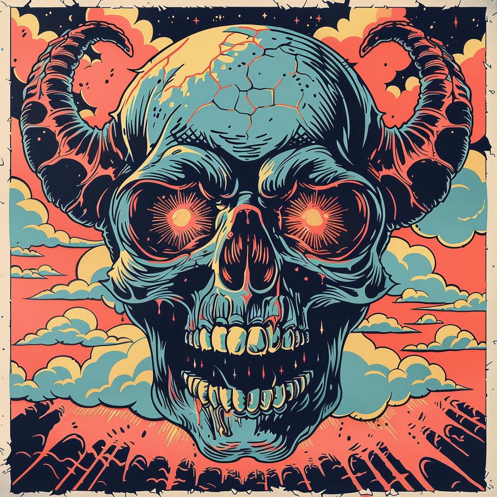 skull  horns  poster  naturalistic  spiritual  terror  dark  arts  occult  art 926664