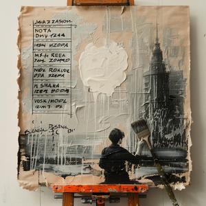 painting easel person encaustic paint impasto Jakub Rozalski palette-knife Noma 1066365