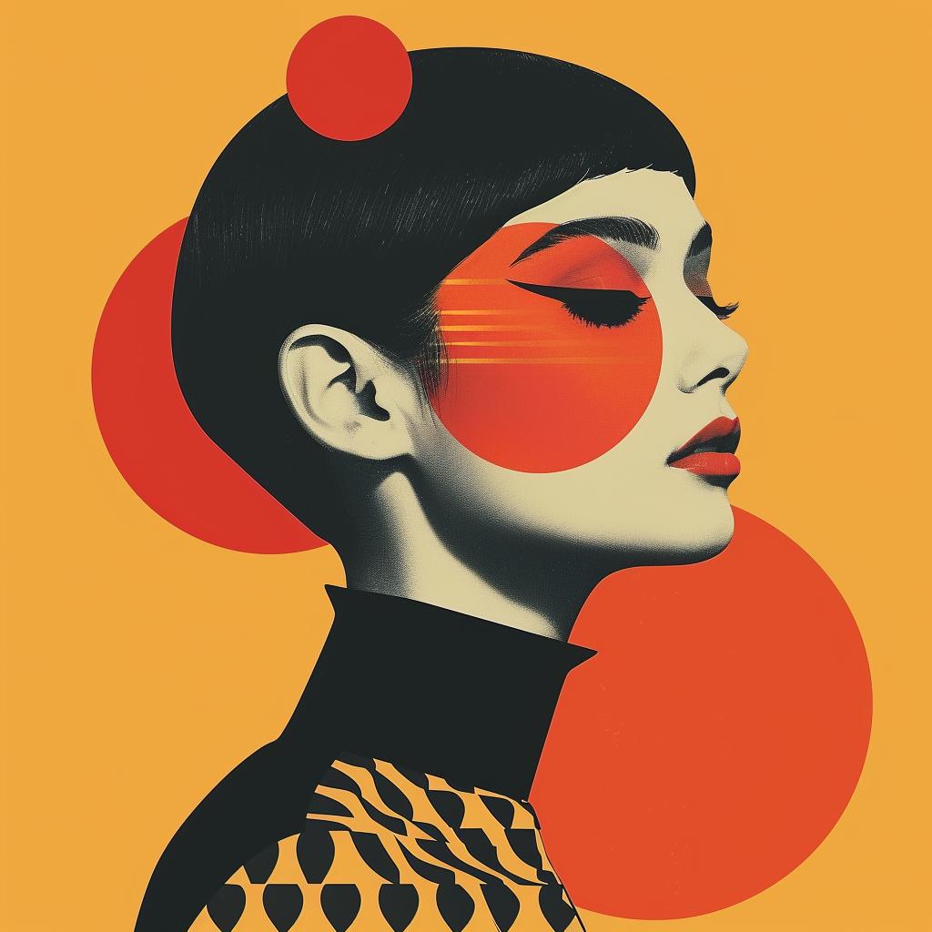 abstract  art  minimalist  portrait  elegance  geometric  colorful  modern  woman  striking 929319