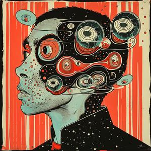 surreal  poster  man  head  circles  Todd  White  Correll  Biskup  art 1078524