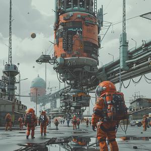 futuristic  agents  people  cyborg  infrastructure  Simon  Stalenhag  Moebius  HQ  art 1074728