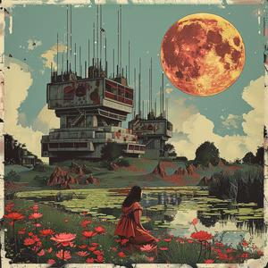 woman  moon  tower  background  landscape  chromolithography  artwork  night  scene  dreamlike 1059920