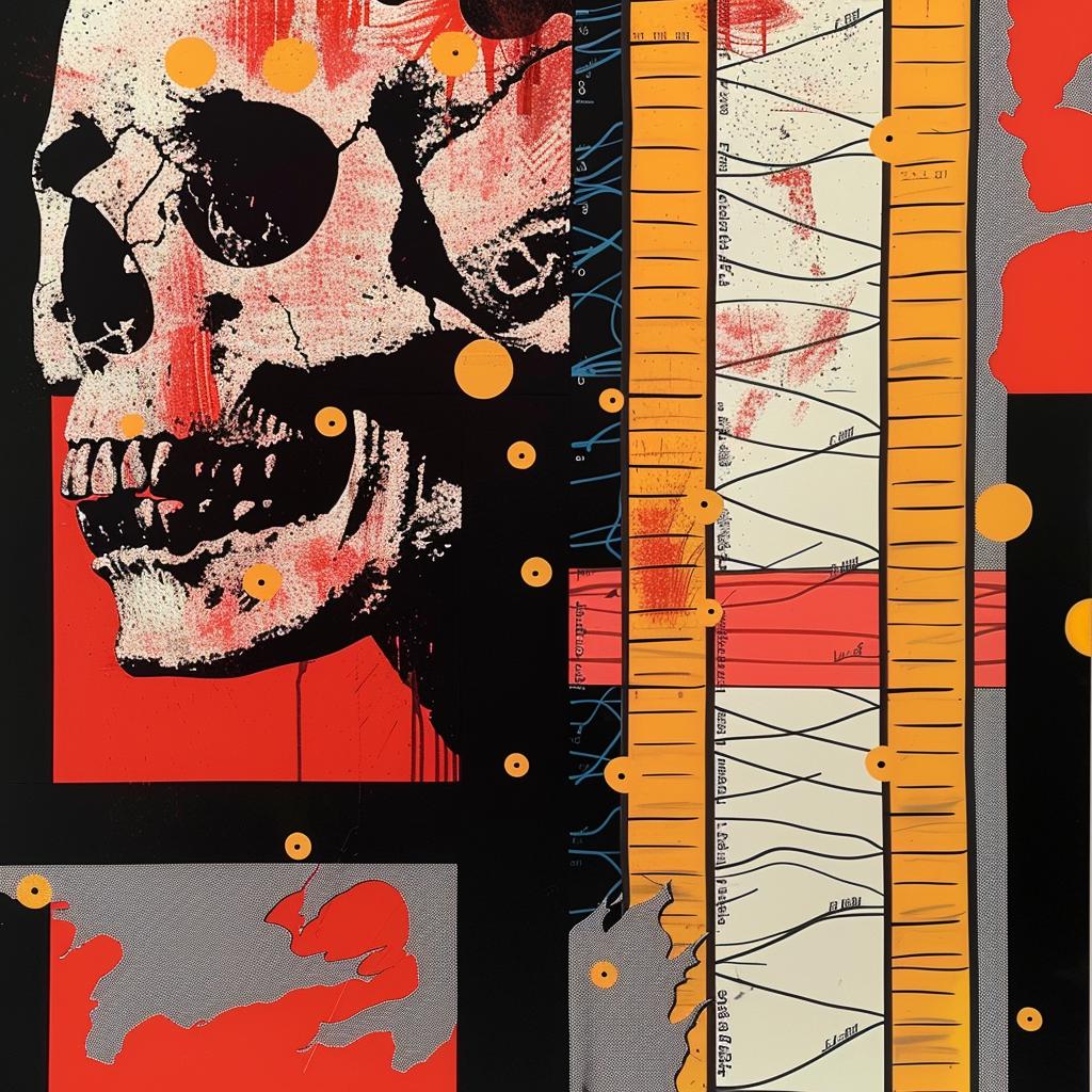 skull  red  background  impressionism  painting  graphic  art  dark  gothic  symbolism 968572