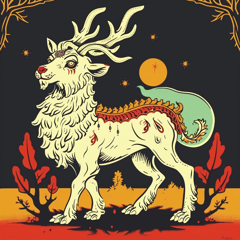 mythical  hybrid  reindeer  desert  cactus  fantastical  creature  white  unexplored  unique 941269