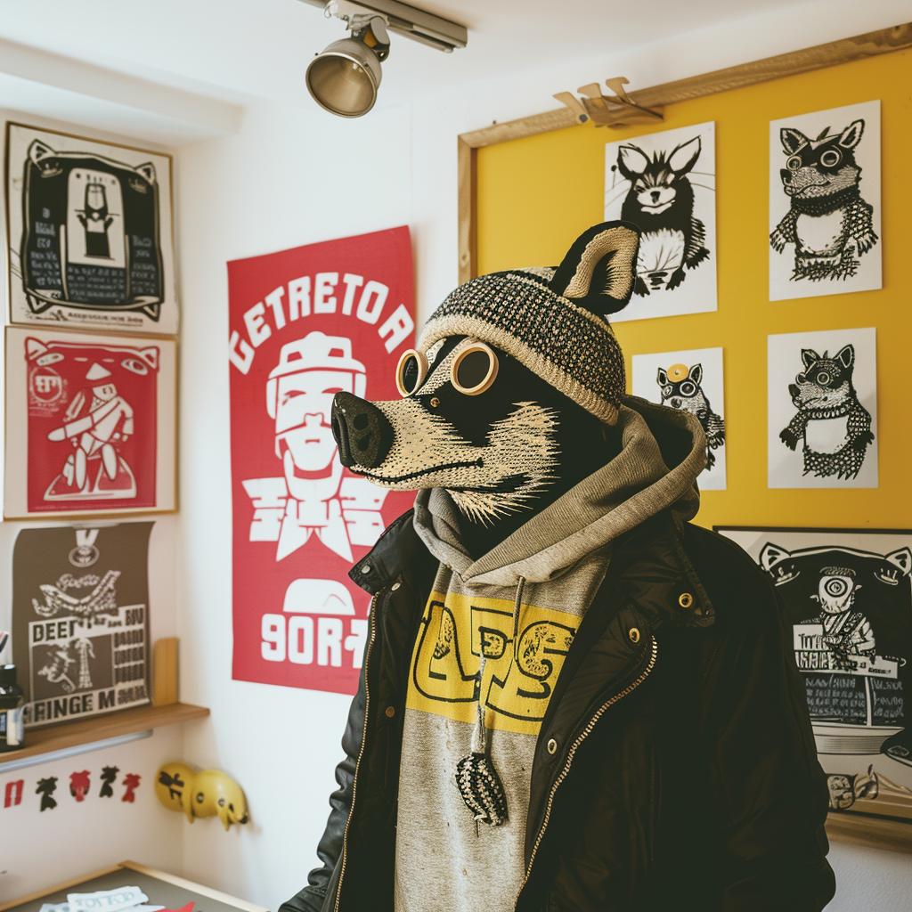 animal  aggressive  streetwise  culture  minimal  illustration  urban  cap  character  fun 957884