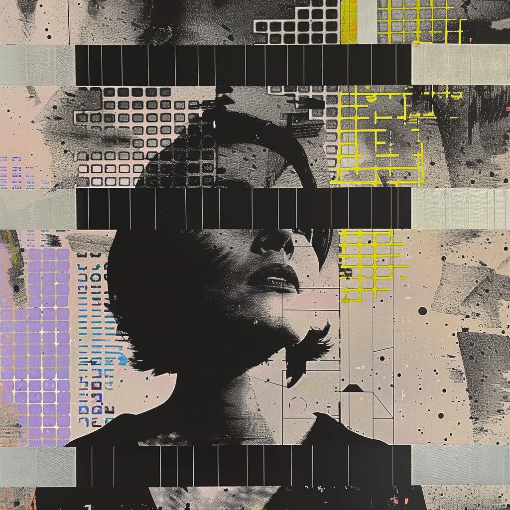 collage  woman  black  white  image  model  artistic  fashion  stylized  visual 1020018