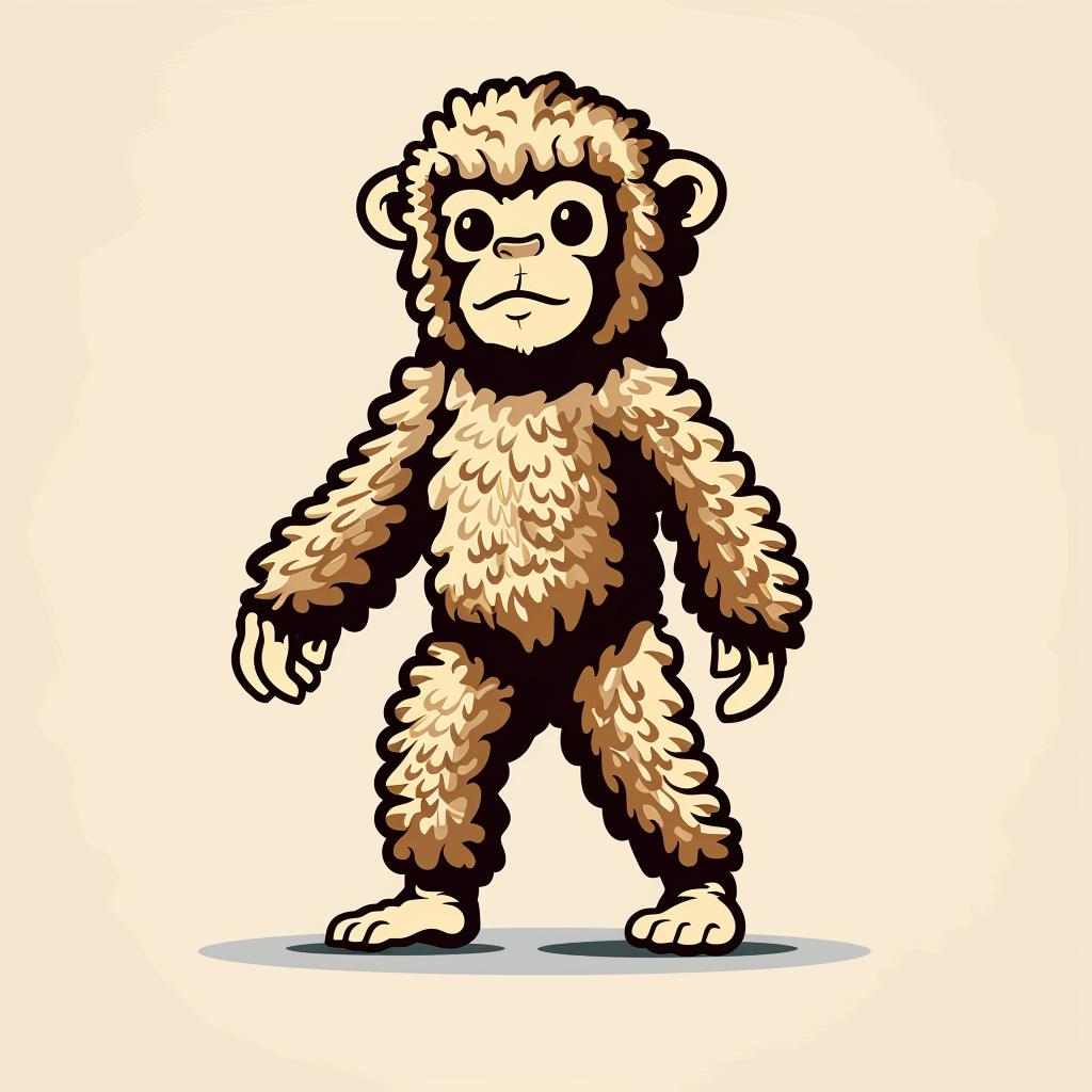 monkey  vector  illustration  animal  colorful  cartoon  whimsical  fun  art  playful 939929
