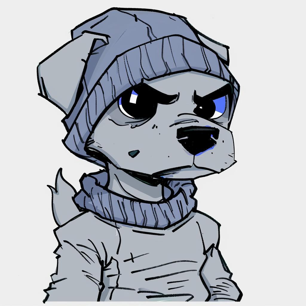 cartoon  dog  aggressive  streetwise  urban  minimalism  hat  scarf  animal  culture 956149