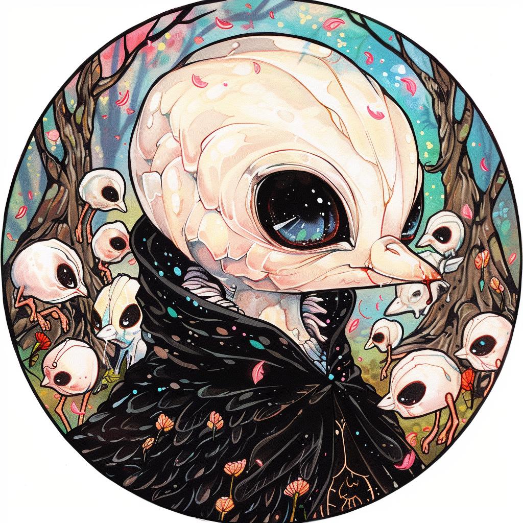 bird  circle  eyes  dark  introspective  naturalistic  spiritual  occult  drawing  illustration 925925