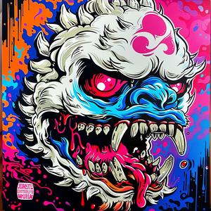 monster  pink_nose  colorful  japanese  horror  playful  imaginative  surreal  fantasy  whimsical 1036806