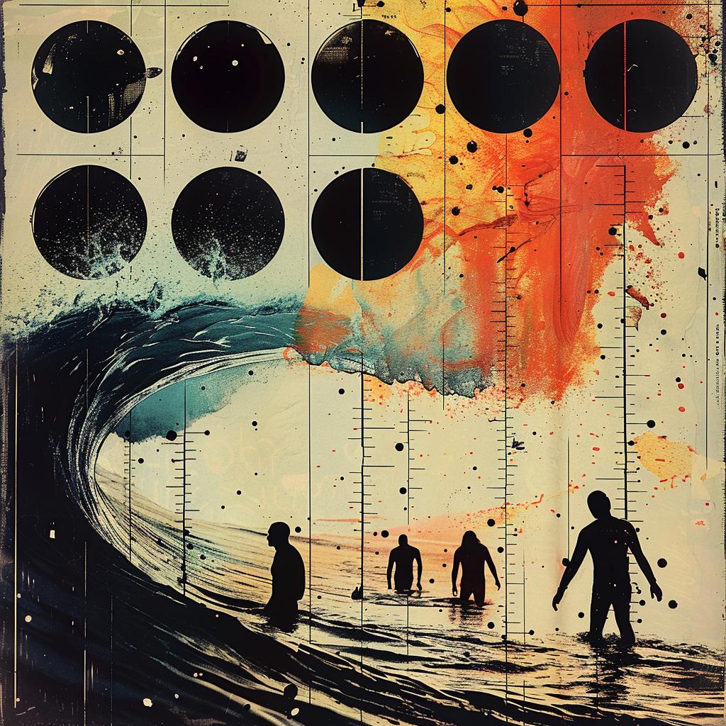album  cover  painting  people  water  collage  silhouettes  vibrant  color  Rodchenko 952216