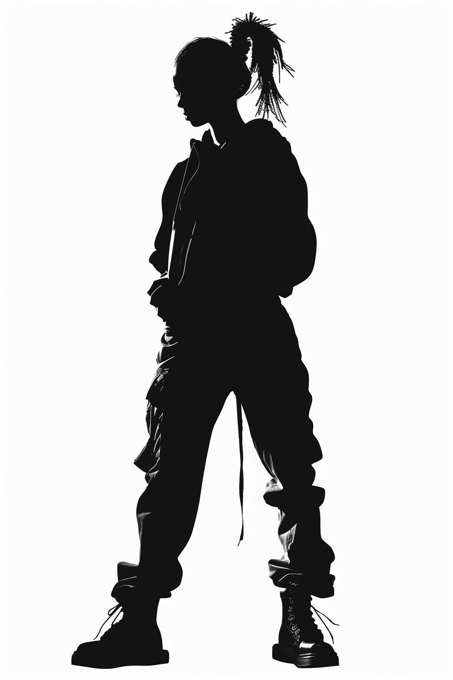 silhouette  woman  streetwear  white  background  svg  vector  hoodie  fashion  contemporary 954488