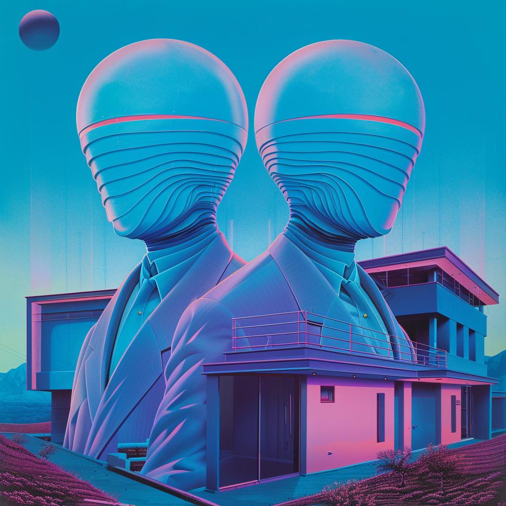 surreal  alien  house  Joan  Cornella  terrifying  creative  album  cover  art 916191