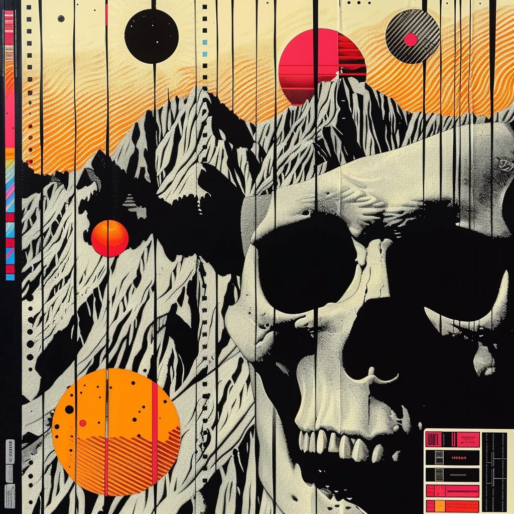 skull  mountain  background  abstract  art  poster  dark  intricate  design  X-ray 1021365