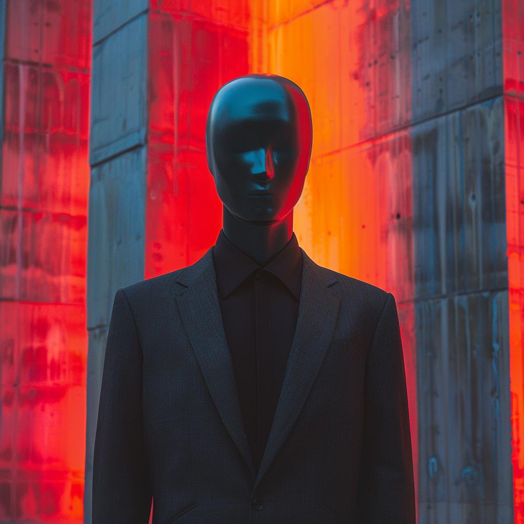 photo  double  exposure  surreal  volumetric  glow  man  mask  sharp  lighting 1030286