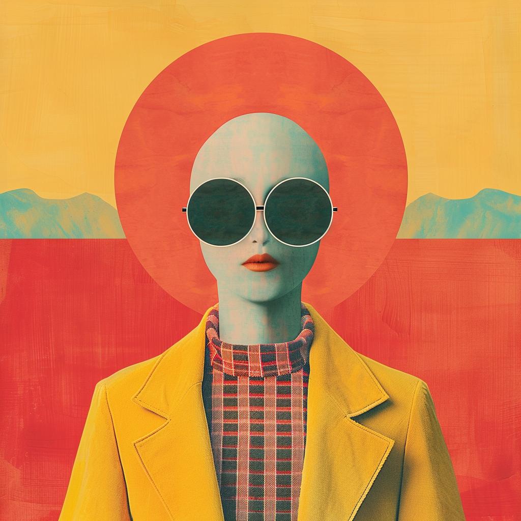 creative  surreal  album  cover  woman  sunglasses  yellow  Joan  Cornella  colorful 977022