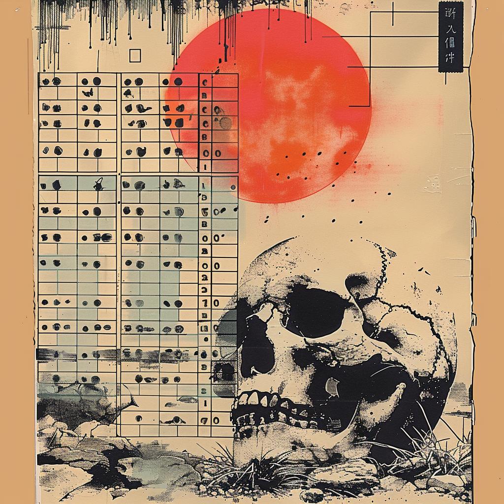 skull  sun  background  poster  surreal  collage  vibrant  fantasy  ToshioSaeki  art 960232