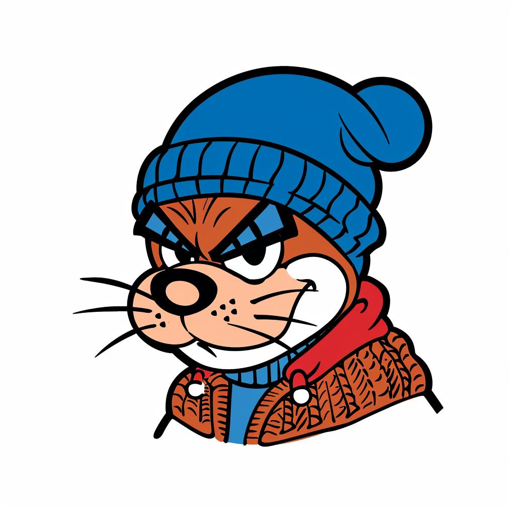 animal  rat  streetwear  aggressive  cartoon  urban  minimal  hat  scarf  bold 958951