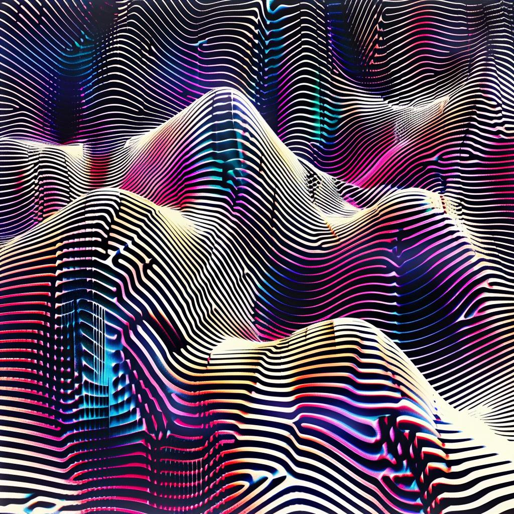 digital  art  wave  pattern  abstract  colorful  dynamic  flowing  texture  modern 967403