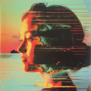 woman  sunset  face  chromolithography  digital  portrait  colorful  dreamy  glitch  art 1041173
