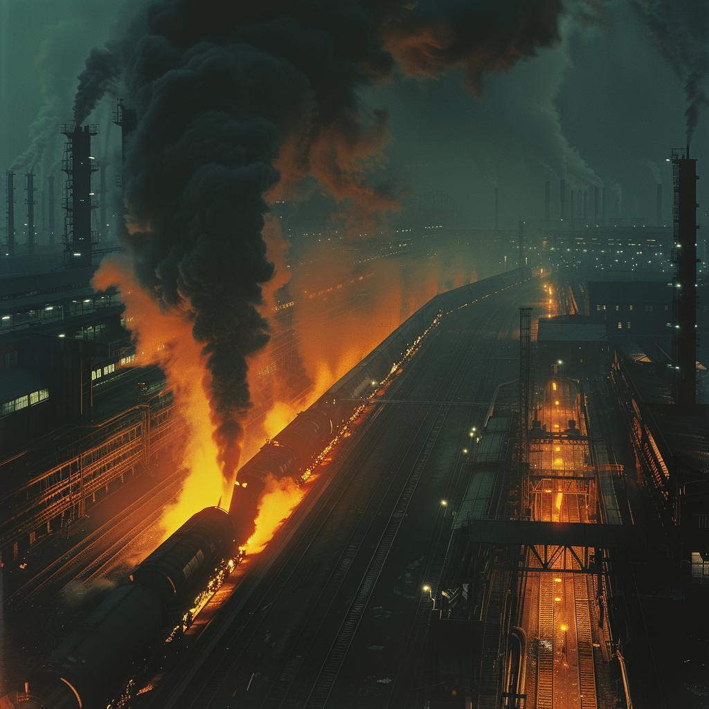 photo  factory  industrial  train  smoke  burning  steel  lighting  dramatic  color 965312