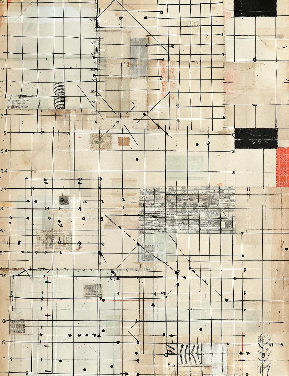 drawing  grid  squares  lines  minimal  tape  homemade  ledger  pattern  art 962012