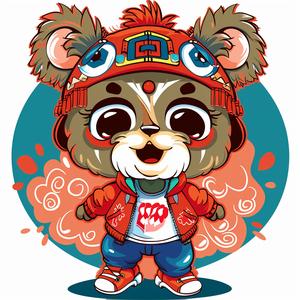 bear  cartoon  hat  jacket  chromolithography  artwork  illustration  funny  whimsical  design 1048915